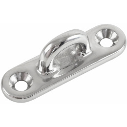 Серьга с овальной крепежной пластиной 80 мм нерж (10005805)